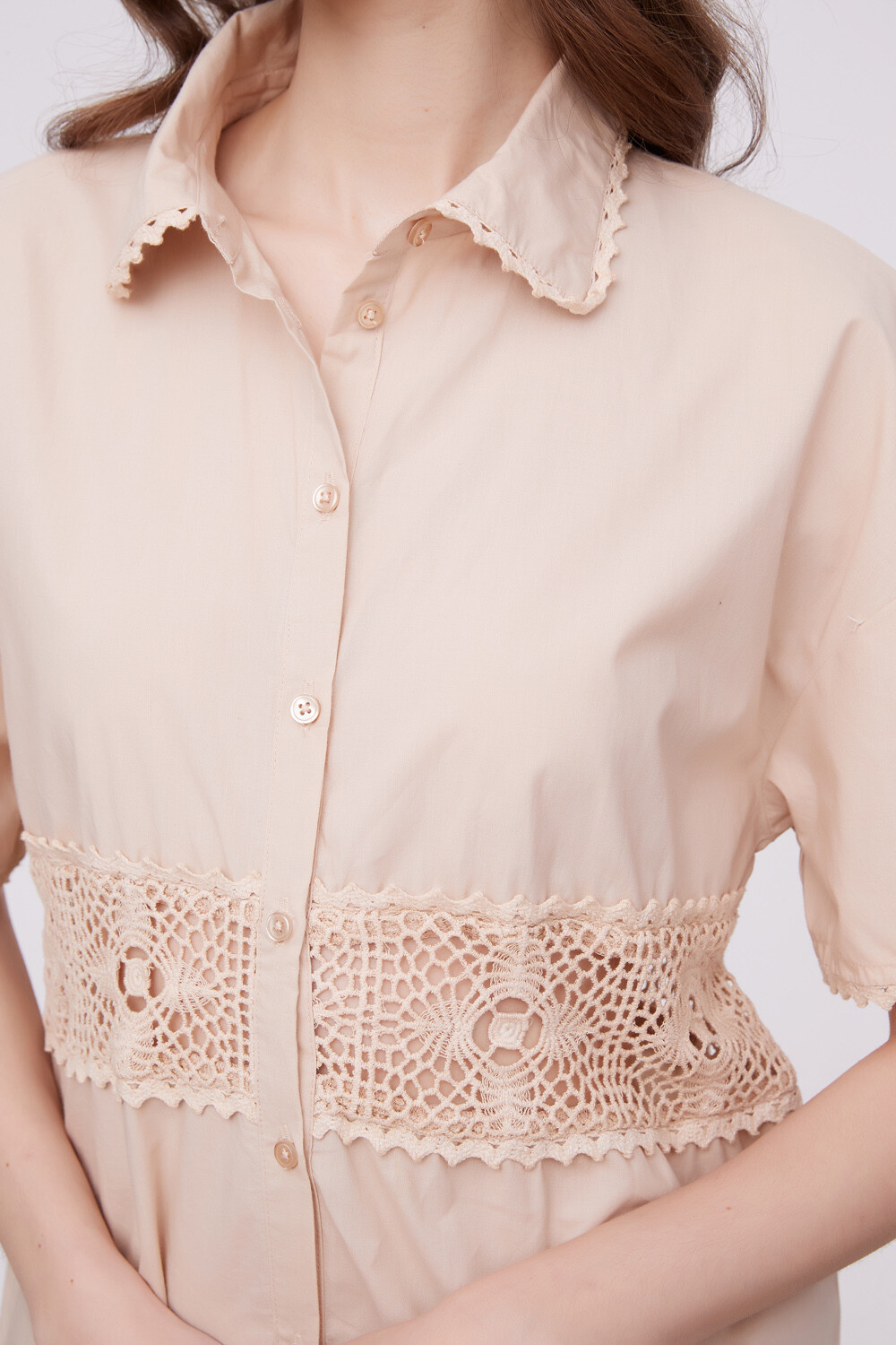 Camisa Shimmia Beige