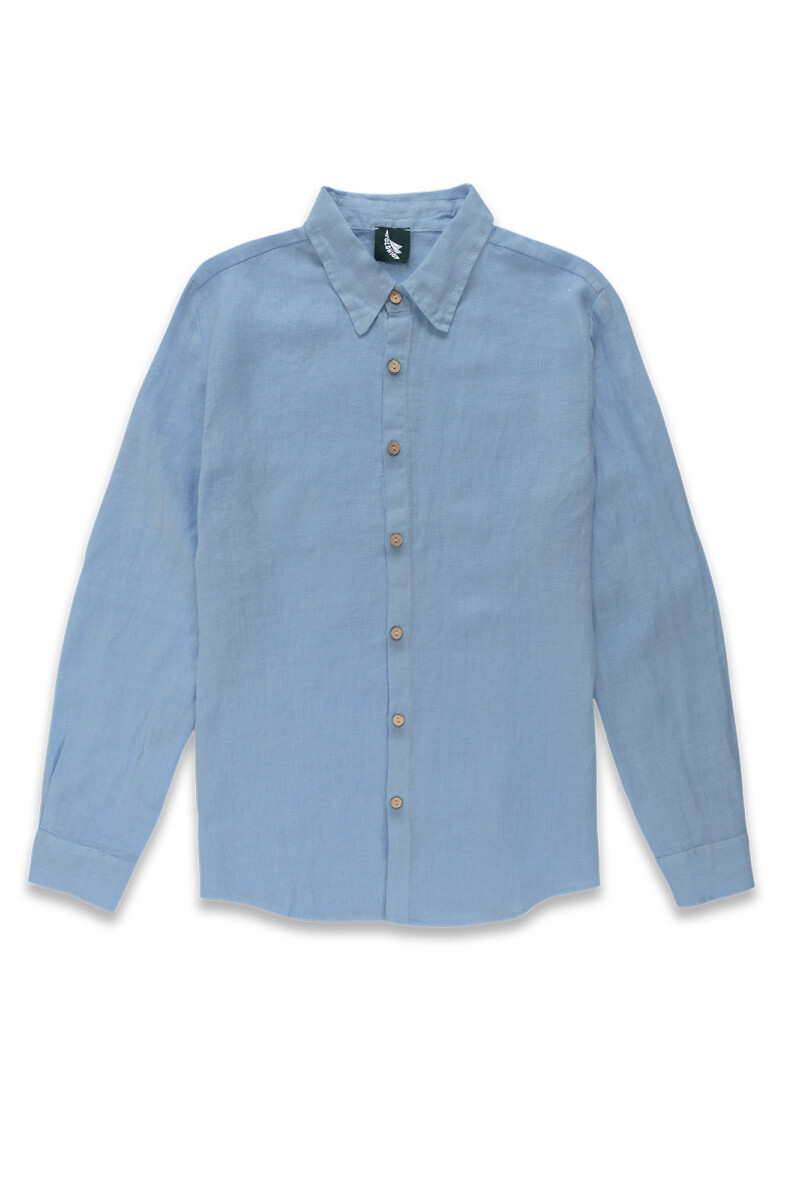 LONG SLEEVE LINEN SHIRT Azu