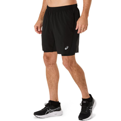 Short Running Asics Silver 2N1 7In Short Hombre Performance Black/performance Black