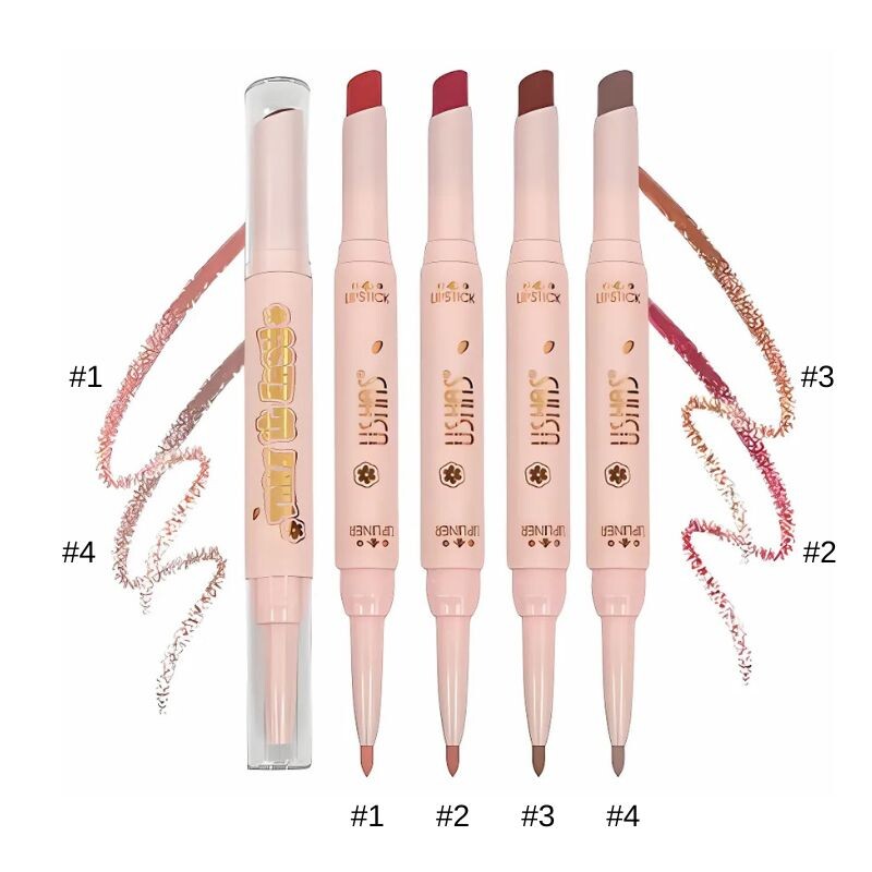 Ushas - Lápiz Labial + Delineador Labial Mate 2 En 1 01