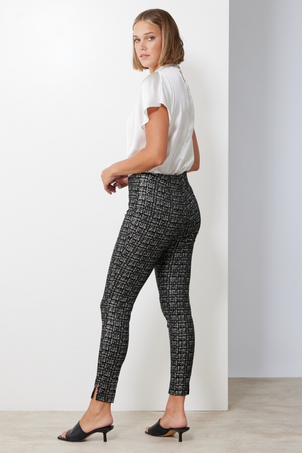 Pantalon Suede Print NEGRO/MULTI