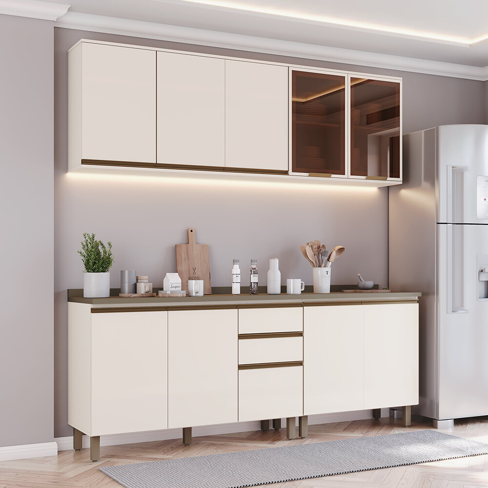 AÉREO 2 PUERTAS EN VIDRIO ALACENA CON ESTANTES AÉREO 2 PUERTAS EN VIDRIO ALACENA CON ESTANTES