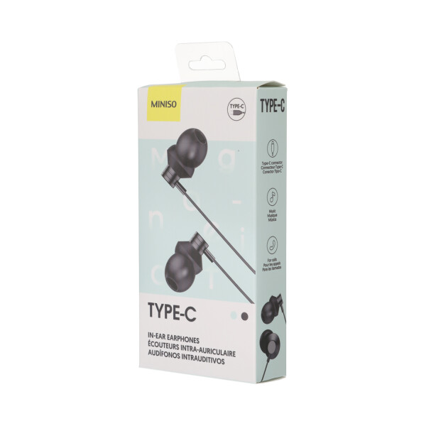 Auriculares tipo-C negro