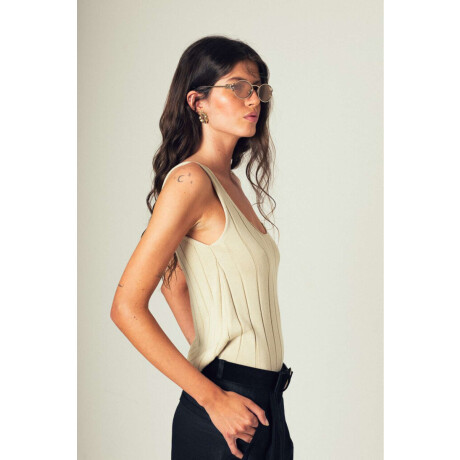 Musculosa Clare Beige