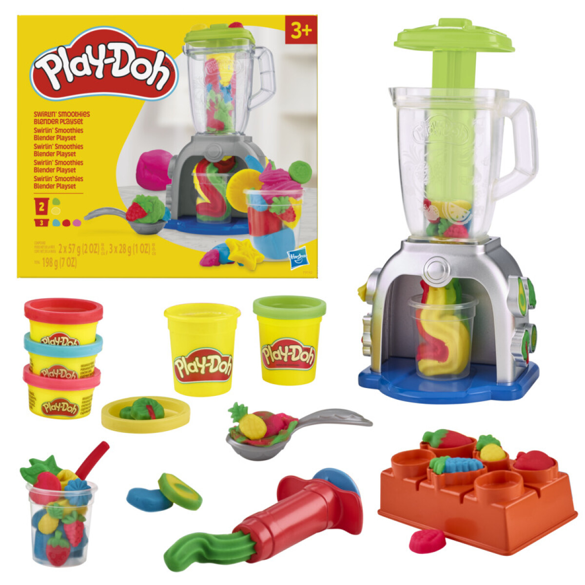 Set Play Doh Licuadora de Smoothies Coloridos 