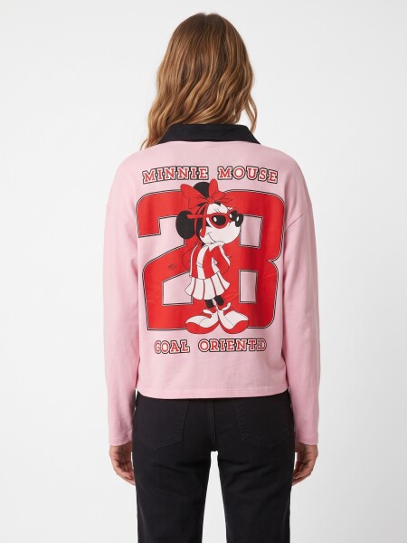 BUZO POLO SPORTY MINNIE ROSADO.