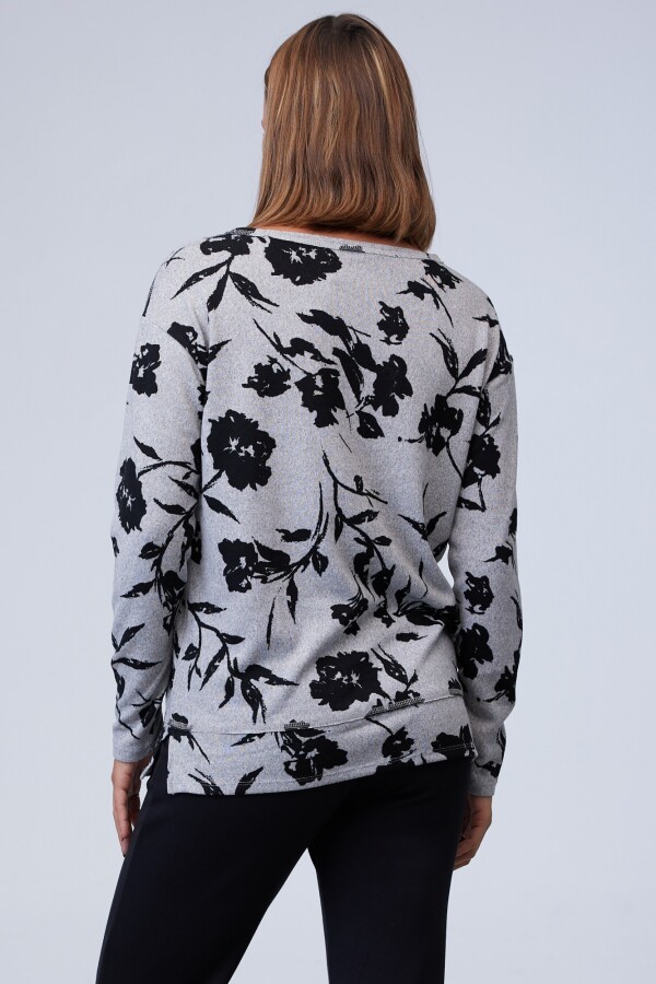 Buzo Soft Flores GRIS/MULTI