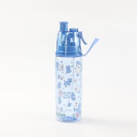 BOTELLA DE AGUA DE PLÁSTICO PARA NIÑOS PUPPY DUODUO (500 ML – AZUL) BOTELLA DE AGUA DE PLÁSTICO PARA NIÑOS PUPPY DUODUO (500 ML – AZUL)