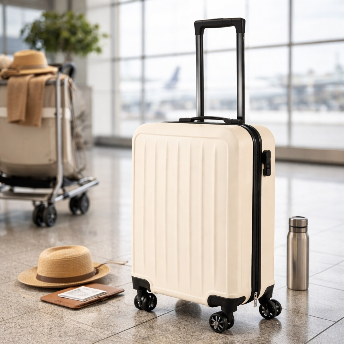 Valija Carry On 20'' Rígida Bonn Elegance - BLANCO 