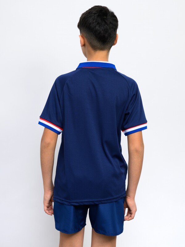 Remera Polo CNdeF Train Licencias Junior Azul Marino, Azul Royal, Rojo