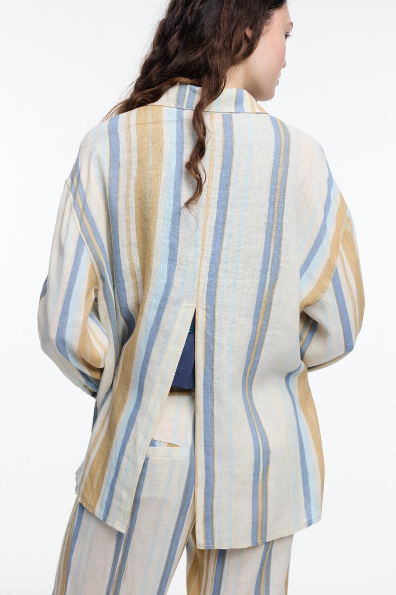 CAMISA ABERTURA Azul