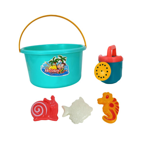 3X2 OUTLET Balde con doble pala y accesorios de playa 3x2 Outlet Balde Con Doble Pala Y Accesorios De Playa