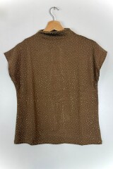 BLUSA CALADA NODE CAMEL