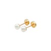 Abridores Perlas españolas-Oro Bajo-Con Perla-AB8004 Conperla