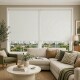 SET x2 cortina roller blackout 160 x 200 BLANCO