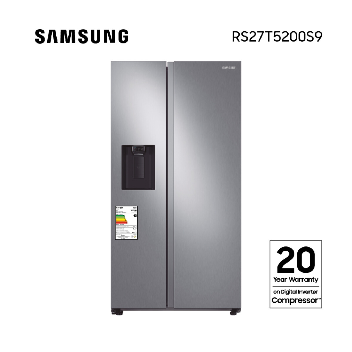 Heladera Samsung RS27T5200S9 Side By Side 