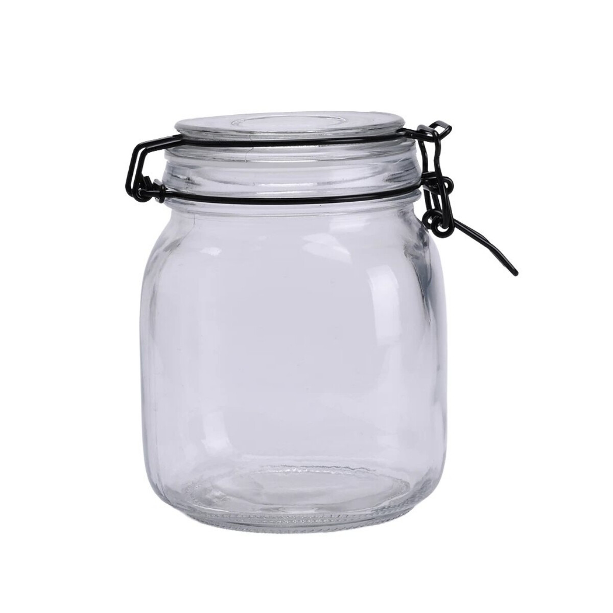 Recipiente de vidrio hermético 1 lts - TRANSPARENTE 