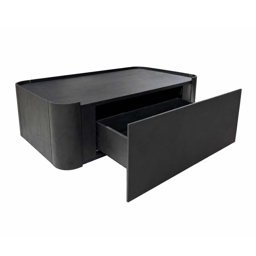 MESA RATONA MELAMINA NEGRO CANELA