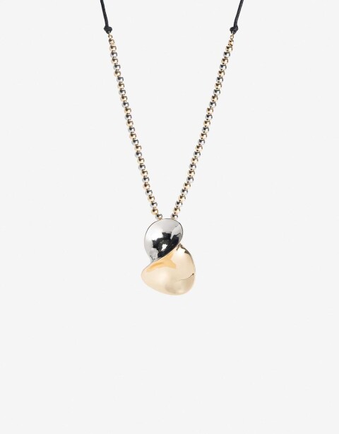 Collares Largos Metal Collar Largo Dije Biplating - Dorado