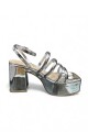 SANDALIA LISBELA PLATAFORMA Plateado