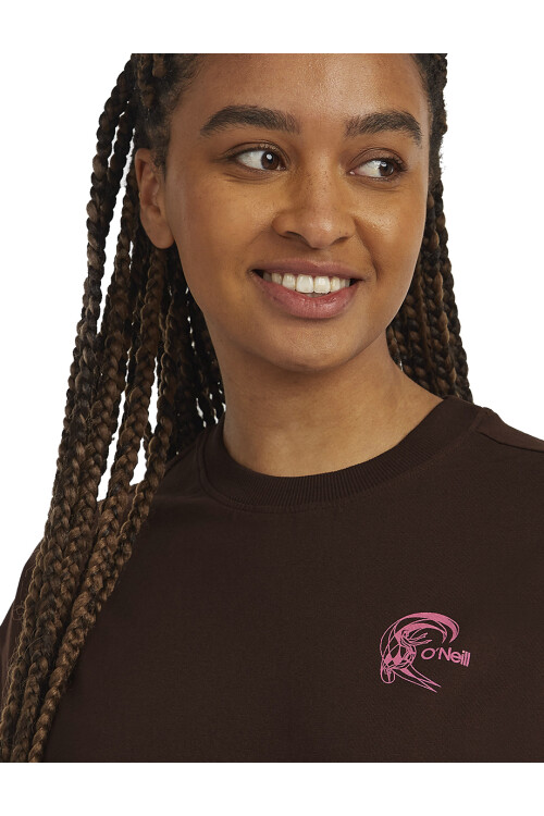 Remera O'Neill Women Back Print Loose Cafe