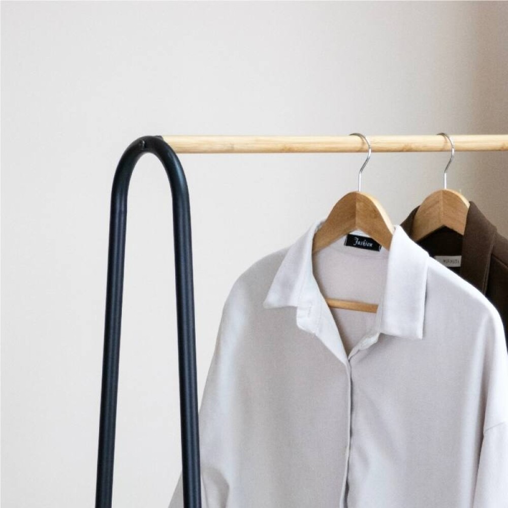 Perchero 2 niveles con estantes - House Negro