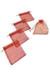 Pack x 100 - Bolsas organza 8x11 cm ROJO
