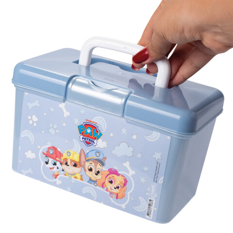 Caja Infantil Organizadora con Manija Paw Patrol Azul 1,7 Lts U
