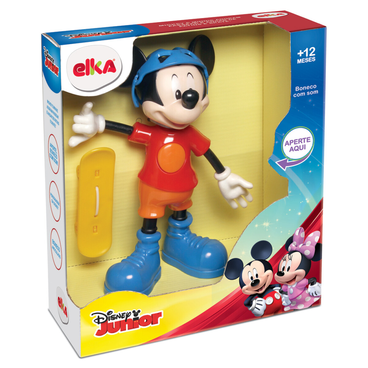 Figura Mickey en Skate con Sonido 