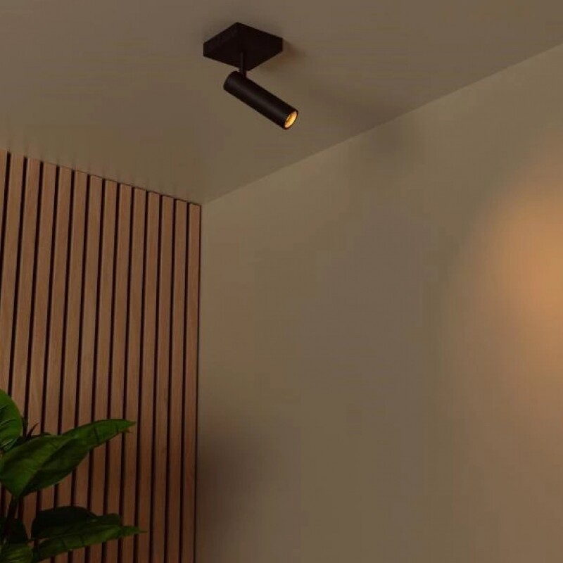 NANO ARTEFACTO TRACK LIGHT MADISON ORIENTABLE Luminaria Nano Madison Orientable de Adosar Negro