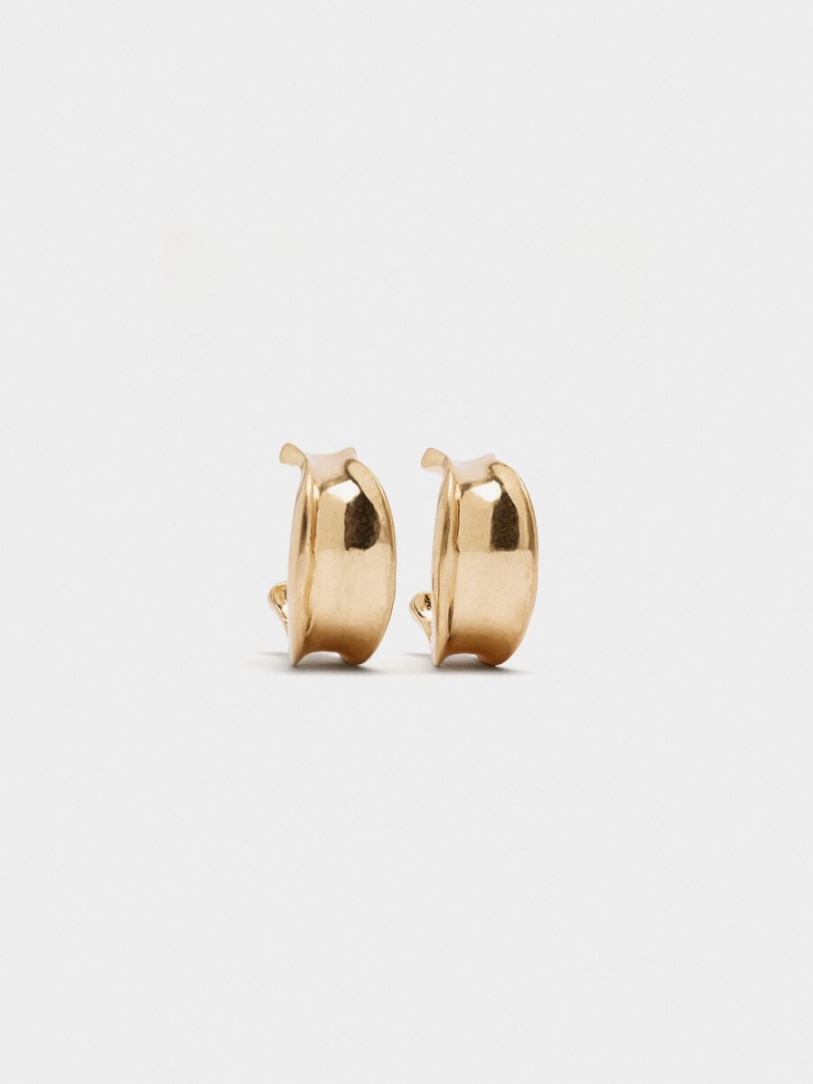 Aros Abiertos Con Bordes dorado