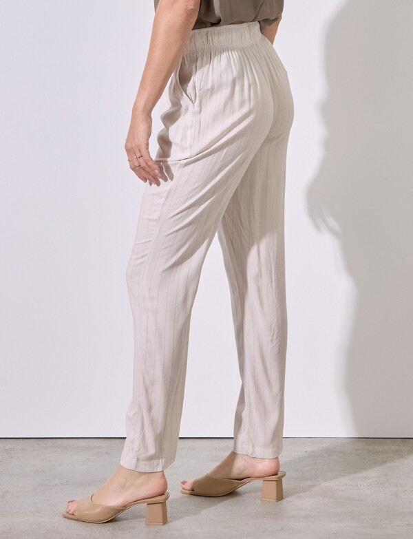 Pantalon Print BEIGE