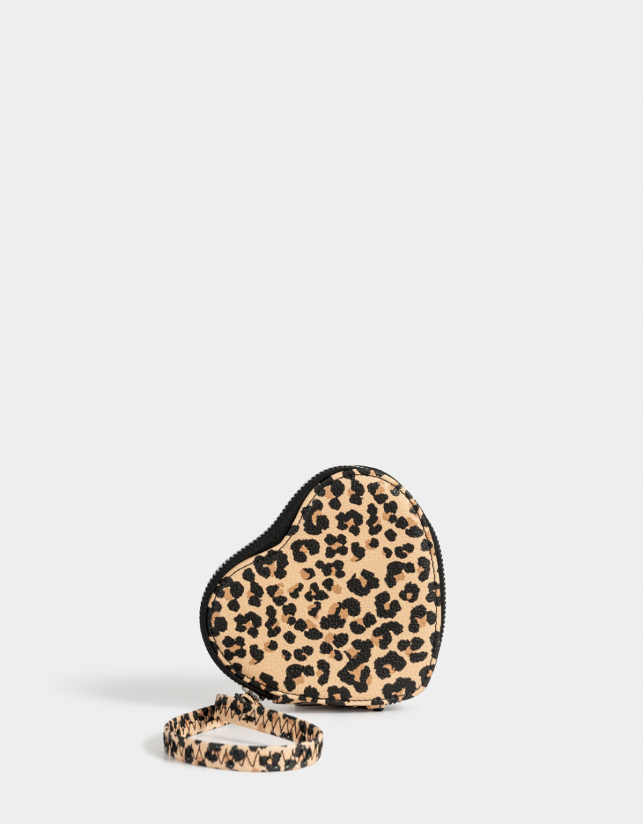 Monedero Corazón Animal Print 