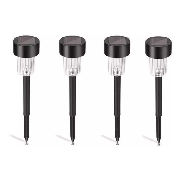 Luces Solar Farol Estaca Antorcha Luz Led Jardin X4 Variante FRIA
