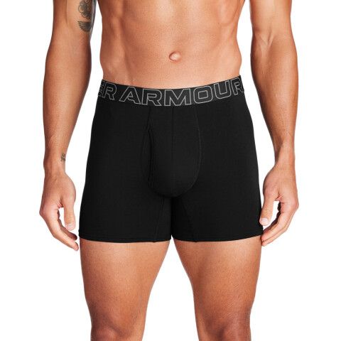 UA PERFORMANCE COTTON - SOLID 6 IN 3PK BLA-001