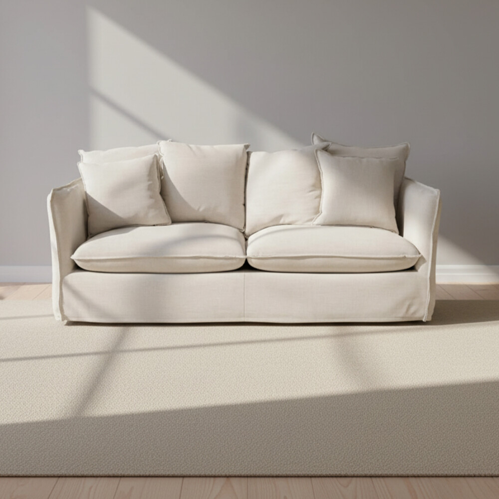 SOFÁ 3 CUERPOS TELA-PREMIUM NATURAL-BEIGE BAHAMA NATURAL