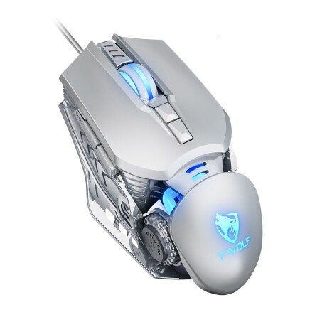 Mouse Twolf G530 con Cable GRIS