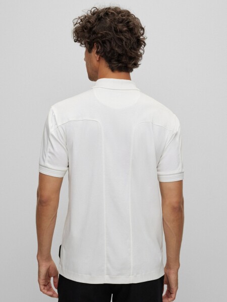 Hugo Boss -Remera Polo slim fit, Phillipson-192 Blanco