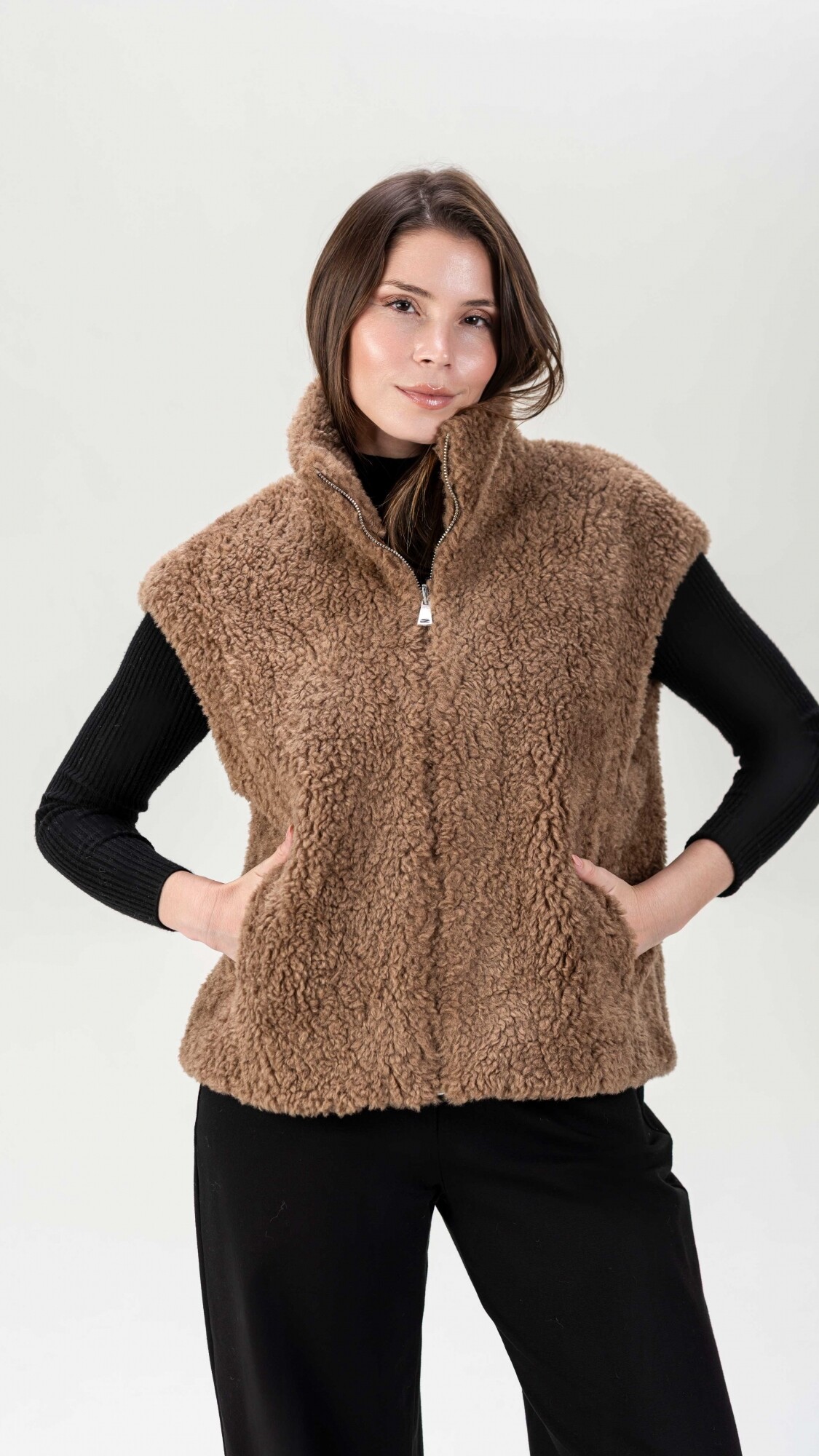 Chaleco Reversible Marena Camel