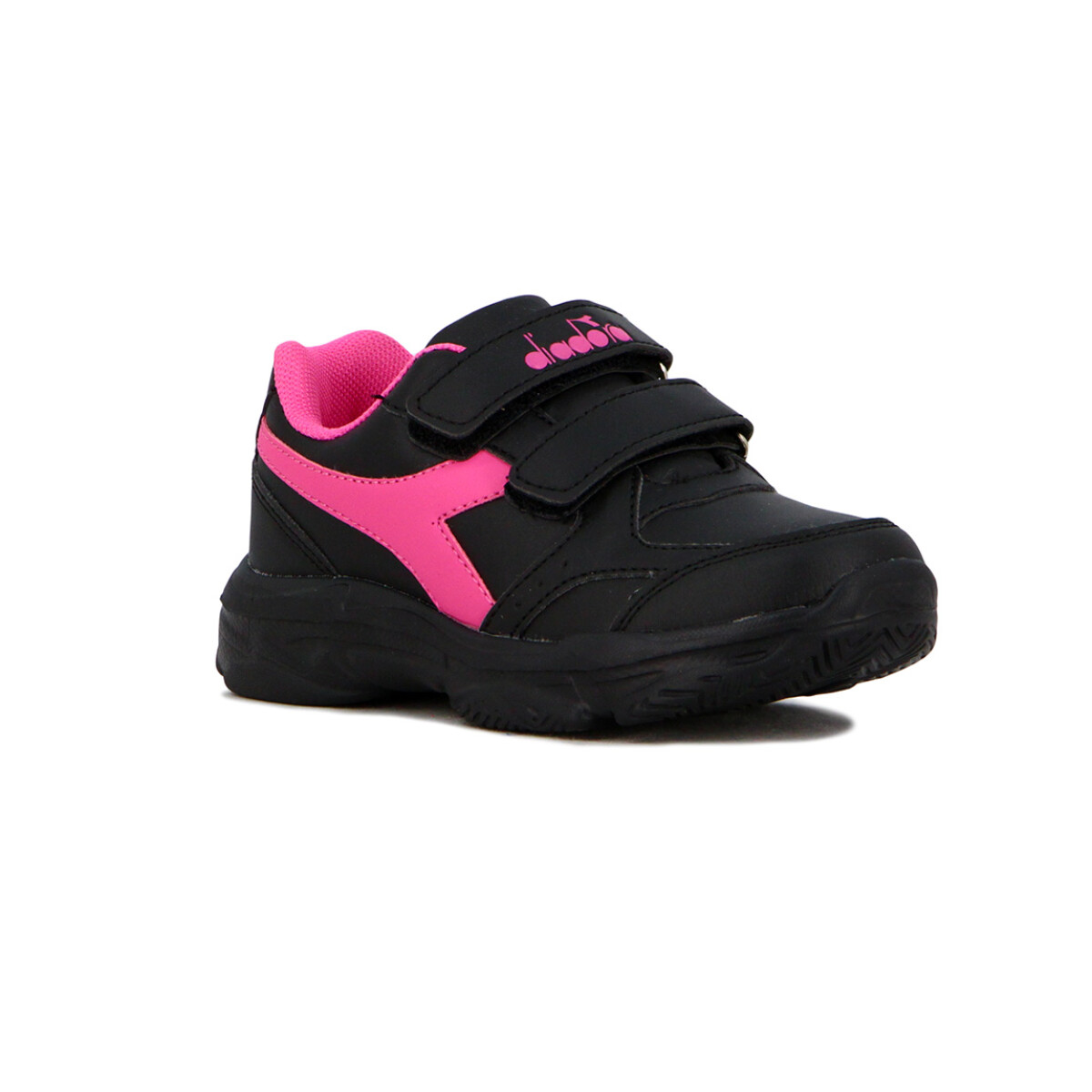 Diadora Champion Easy Run Wimbledon Kids C/Velcro - Negro-Fucsia 