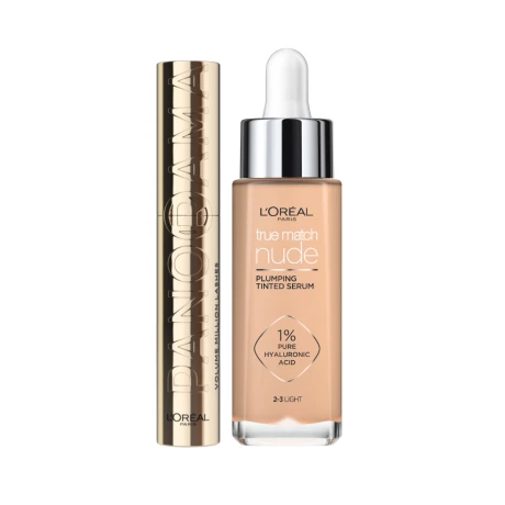 Pack L'Oreal Paris Máscara De Pestañas Voluminous Panorama + Serum Base Light 2-3 Pack L'Oreal Paris Máscara De Pestañas Voluminous Panorama + Serum Base Light 2-3