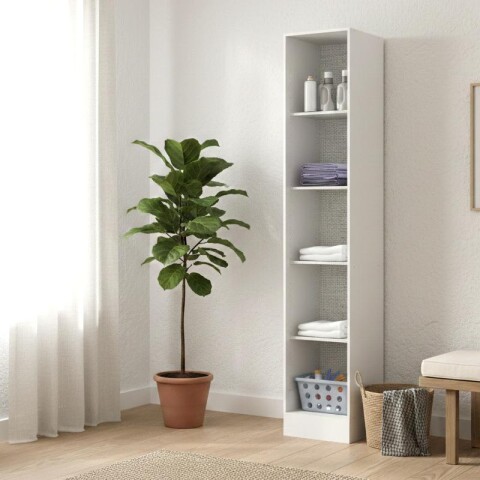 Multiuso Panelero 1 Puerta 5 Estantes Cocina Lavandero Baño - Blanco Multiuso Panelero 1 Puerta 5 Estantes Cocina Lavandero Baño - Blanco