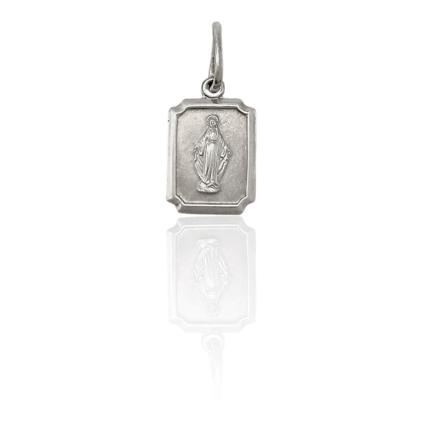 Dije Medalla Virgen Milagrosa-Plata 925-Sin Piedra-CP3022 sinpiedra