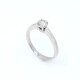 Anillo solitario en oro 18k y brillante Anillo solitario en oro 18k y brillante