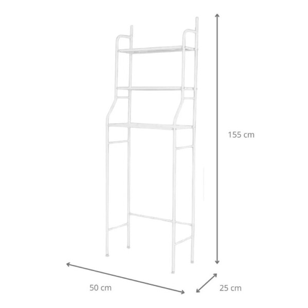 ESTANTERIA SOBRE INODORO DE METAL - BLANCO ESTANTERIA SOBRE INODORO DE METAL - BLANCO