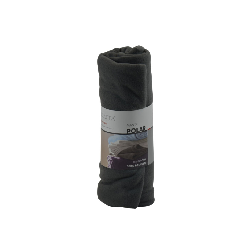 Manta polar 1 plaza 127x152 cm GRIS MATE