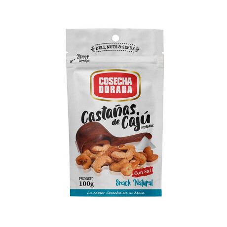 CASTAÑAS DE CAJU COSECHA DORADA TOSTADOS DOYPACK C SAL 100GRS CASTAÑAS DE CAJU COSECHA DORADA TOSTADOS DOYPACK C SAL 100GRS