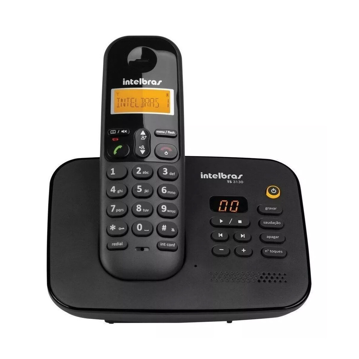 Teléfono Inalámbrico Intelbras Ts 3130 Contestador - TELEFONO INTELBRAS TS3130 CONTESTADOR BK 