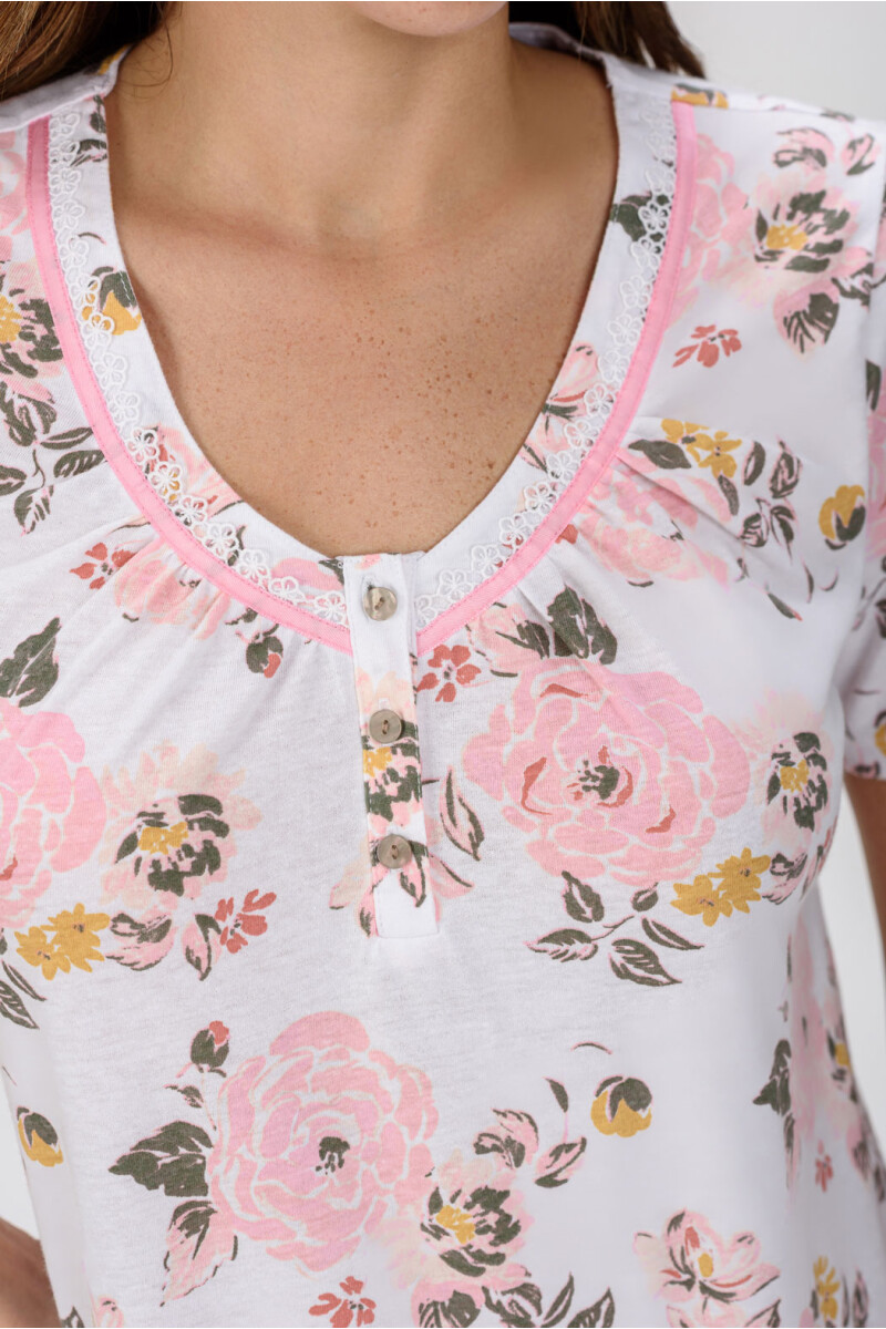 CAMISÓN TALLE ESPECIAL ESTAMPADO FLORES