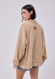 Buzo cierre over BEIGE